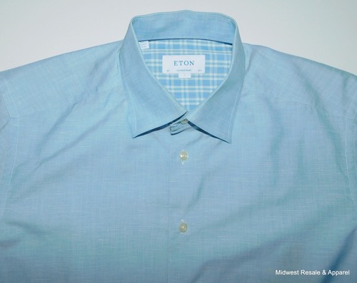 Eton contemporary fit blue - fit,